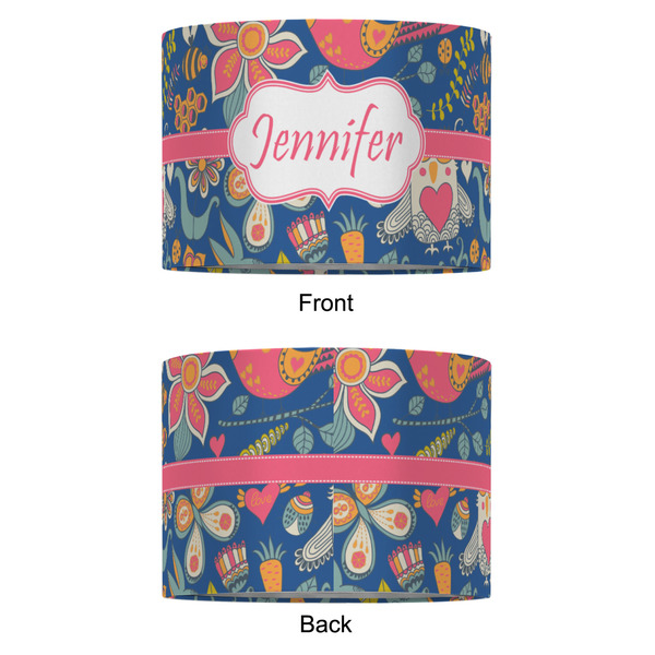 Owl & Hedgehog 16" Drum Lampshade - APPROVAL (Fabric)