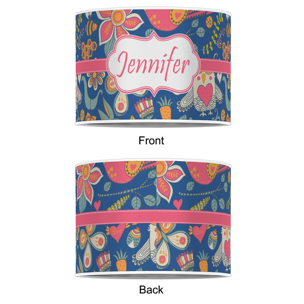 Owl & Hedgehog 16" Drum Lampshade - APPROVAL (Poly Film)