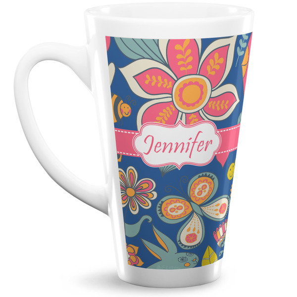 Custom Owl & Hedgehog 16 Oz Latte Mug (Personalized)