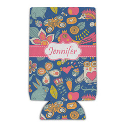 Owl & Hedgehog Can Cooler (Personalized)