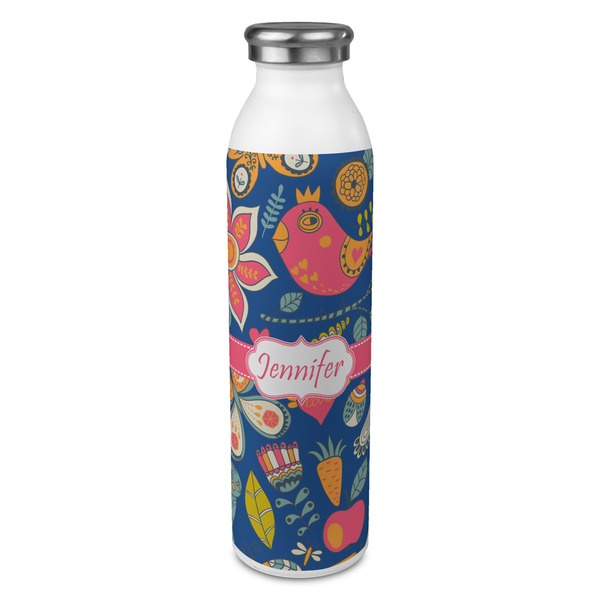 Custom Owl & Hedgehog 20oz Stainless Steel Water Bottle - Full Print (Personalized)