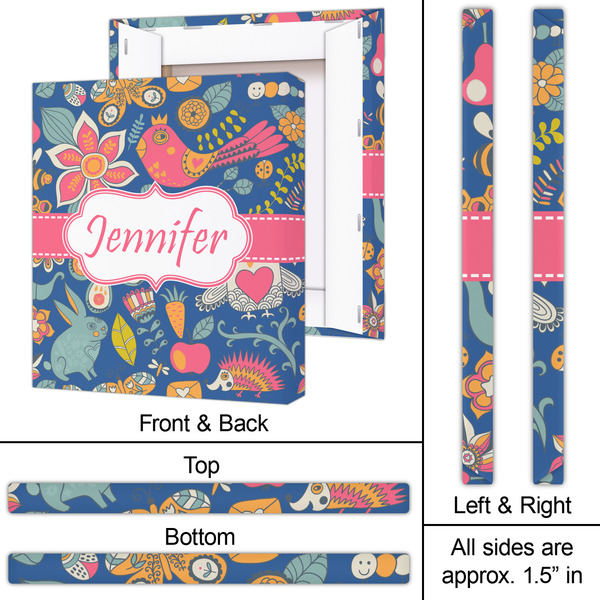 Owl & Hedgehog 20x24 - Canvas Print - Approval