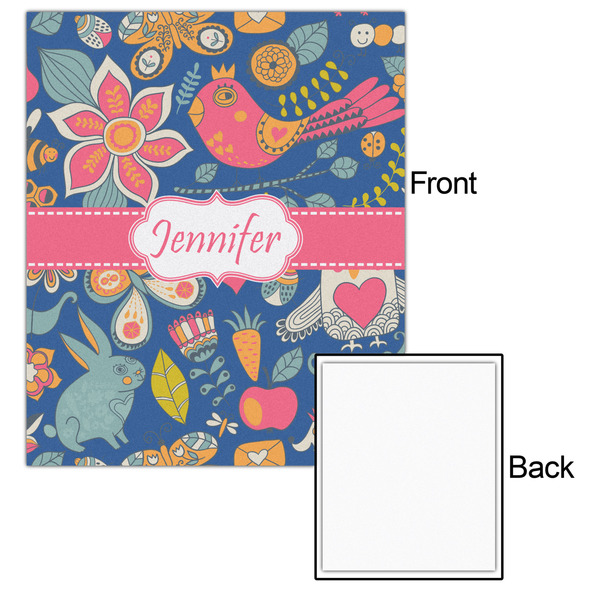 Owl & Hedgehog 20x24 - Matte Poster - Front & Back