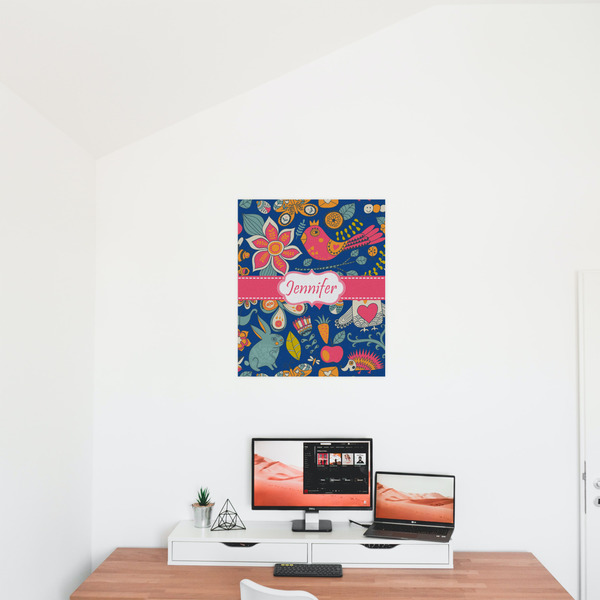 Owl & Hedgehog 20x24 - Matte Poster - On the Wall