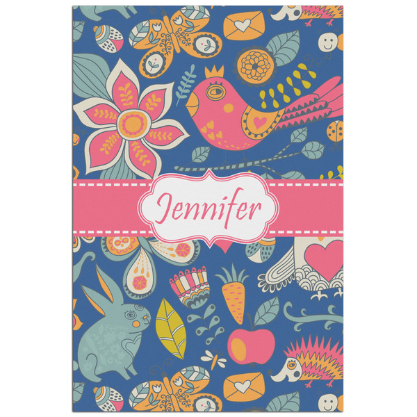 Custom Owl & Hedgehog Poster - Matte - 24x36 (Personalized)