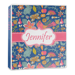 Owl & Hedgehog 3-Ring Binder (Personalized)