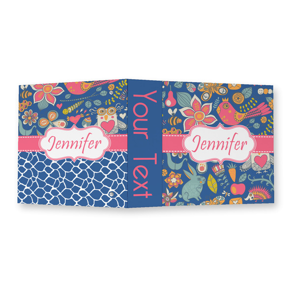 Owl & Hedgehog 3 Ring Binders - Full Wrap - 2" - OPEN OUTSIDE