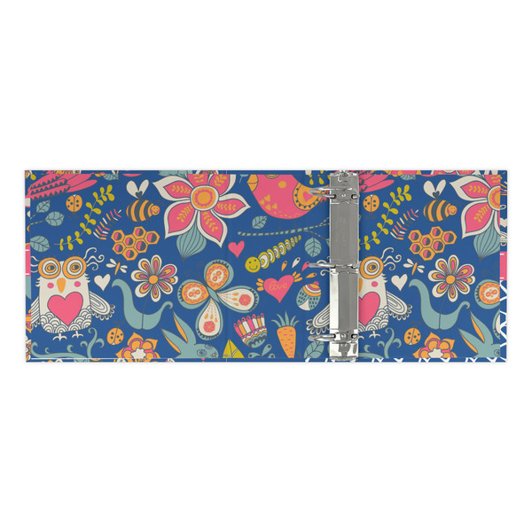 Owl & Hedgehog 3 Ring Binders - Full Wrap - 3" - OPEN INSIDE