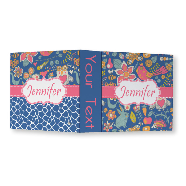 Owl & Hedgehog 3 Ring Binders - Full Wrap - 3" - OPEN OUTSIDE