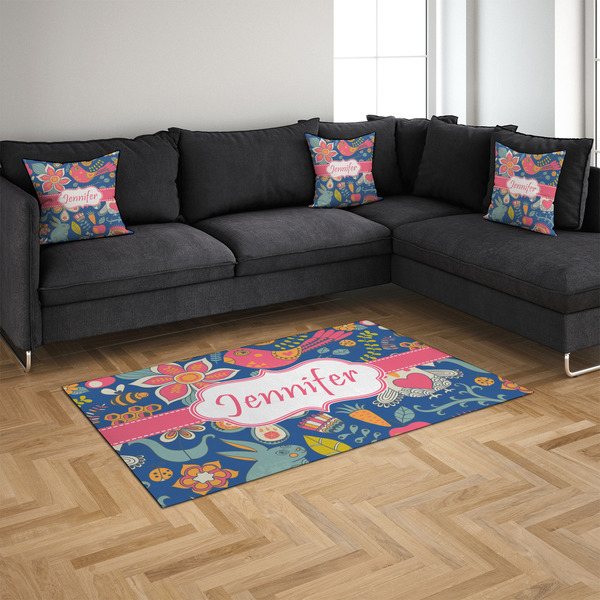 Owl & Hedgehog 4'x6' Indoor Area Rugs - IN CONTEXT