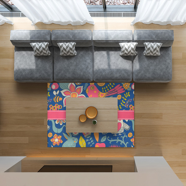 Owl & Hedgehog 5'x7' Indoor Area Rugs - IN CONTEXT