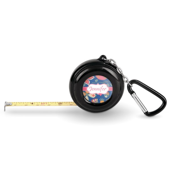 Custom Owl & Hedgehog Pocket Tape Measure - 6 Ft w/ Carabiner Clip (Personalized)