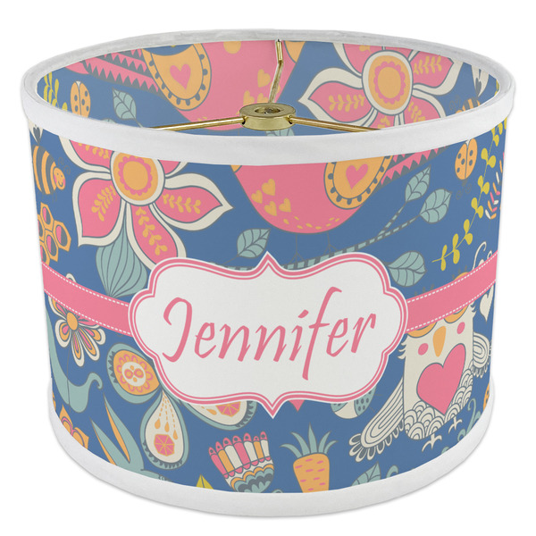 Owl & Hedgehog 8" Drum Lampshade - ANGLE Poly-Film