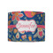 Owl & Hedgehog 8" Drum Lampshade - FRONT (Fabric)