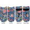 Owl & Hedgehog Adult Ankle Socks - Double Pair - Front and Back - Apvl