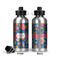 Owl & Hedgehog Aluminum Water Bottle - Front and Back