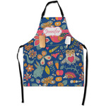 Owl & Hedgehog Apron With Pockets w/ Name or Text