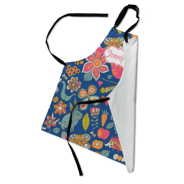 Owl & Hedgehog Apron - Folded
