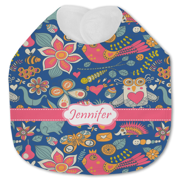 Owl & Hedgehog Baby Bib - AFT closed