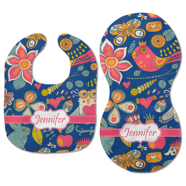 Owl & Hedgehog Baby Bib & Burp Set - Approval (new bib & burp)