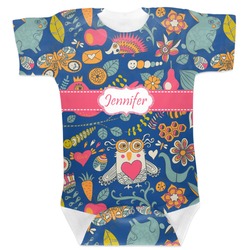 Owl & Hedgehog Baby Bodysuit 0-3 (Personalized)
