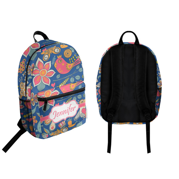 Owl & Hedgehog Backpack front and back - Apvl