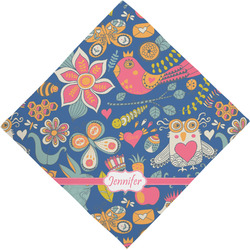 Owl & Hedgehog Dog Bandana Scarf w/ Name or Text