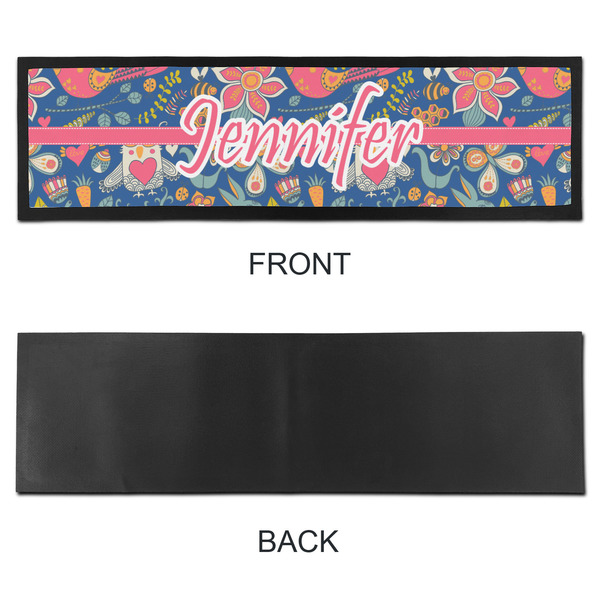 Owl & Hedgehog Bar Mat - Large - APPROVAL