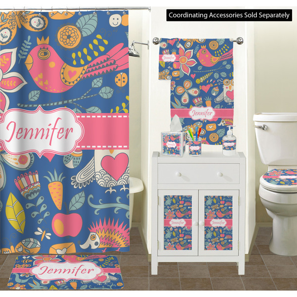 Owl & Hedgehog Bathroom Scene