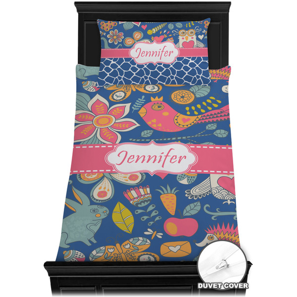 Owl & Hedgehog Bedding Set (TwinXL) - Duvet