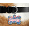 Owl & Hedgehog Bone Shaped Dog Tag on Collar & Dog
