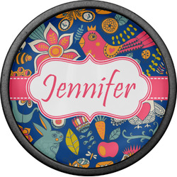 Owl & Hedgehog Cabinet Knob (Black) (Personalized)