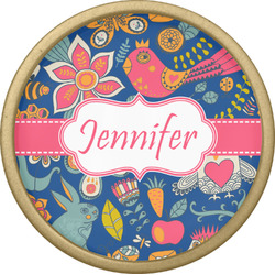 Owl & Hedgehog Cabinet Knob - Gold (Personalized)