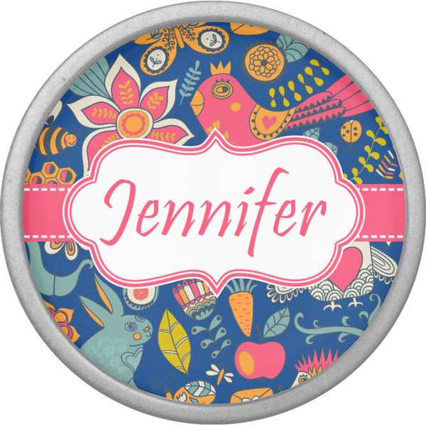 Owl & Hedgehog Cabinet Knob - Nickel - Front