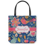 Owl & Hedgehog Canvas Tote Bag (Personalized)