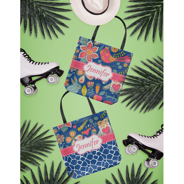 Owl & Hedgehog Canvas Tote Lifestyle Front and Back