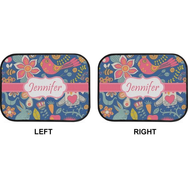 Owl & Hedgehog Car Floor Mats (Back Seat) (Approval)