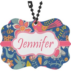 Owl & Hedgehog Rear View Mirror Charm (Personalized)