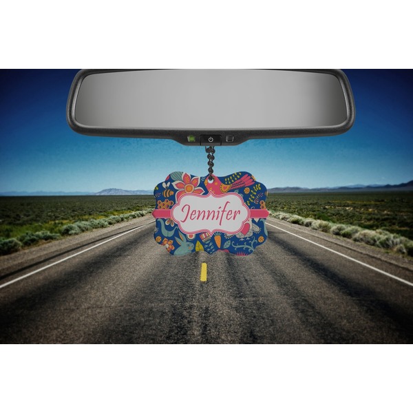 Owl & Hedgehog Car Ornament (Road)