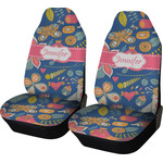Owl & Hedgehog Car Seat Covers (Set of Two) (Personalized)