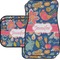 Owl & Hedgehog Car Floor Mats Set - 2 Front & 2 Back (Personalized)
