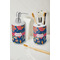 Owl & Hedgehog Ceramic Bathroom Accessories - LIFESTYLE (toothbrush holder & soap dispenser)