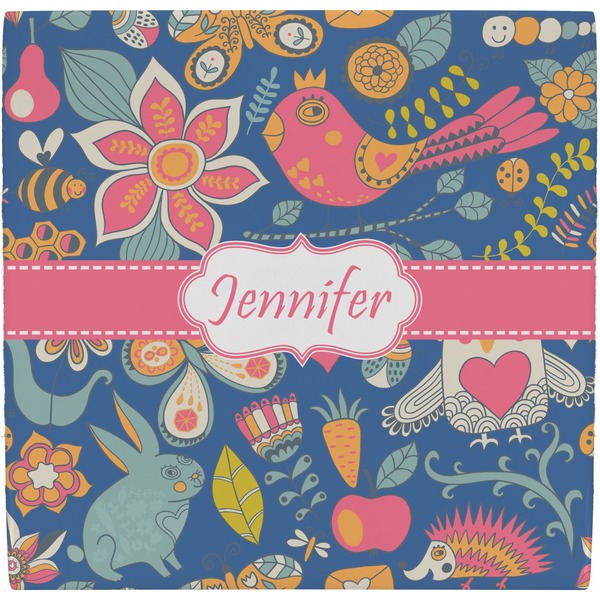 Custom Owl & Hedgehog Ceramic Tile Hot Pad (Personalized)