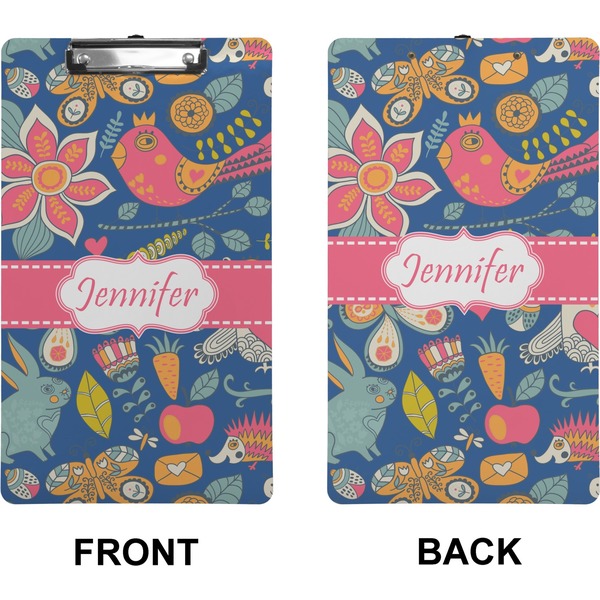 Owl & Hedgehog Clipboard (Legal) (Front + Back)