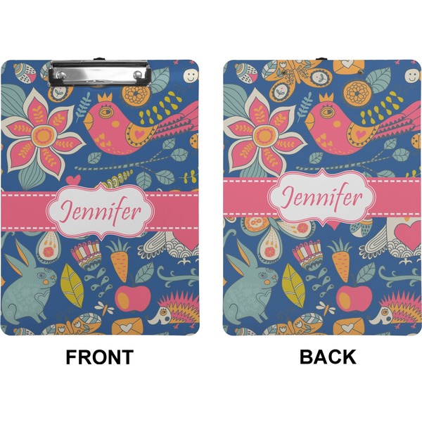 Owl & Hedgehog Clipboard (Letter) (Front + Back)