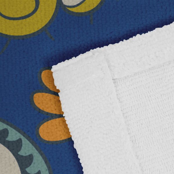 Owl & Hedgehog Close up of Fabric