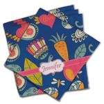Owl & Hedgehog Cloth Napkins (Set of 4) (Personalized)