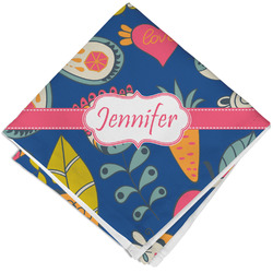 Owl & Hedgehog Cloth Napkin w/ Name or Text