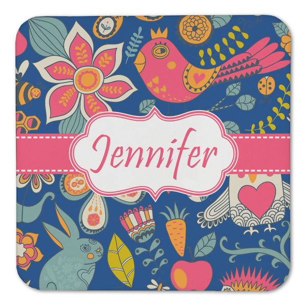 Owl & Hedgehog Coaster Set - FRONT (one)