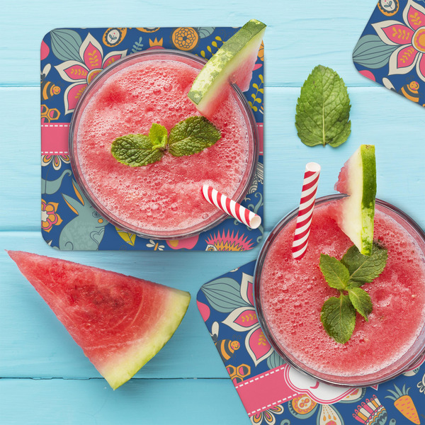 Owl & Hedgehog Coaster Set - LIFESTYLE